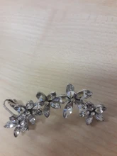 Bohemian sin Piercing para la oreja, de estrás de cristal Cuff Wrap Clip de perno pendientes para mujer niña moda pendientes joyas Bisutería