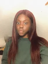 Pelucas de cabello humano con encaje granate frontal, 99J, peluca de cabello humano liso brasileño, parte de encaje, pelo Remy pre-arrancado, Estrella Brillante 180