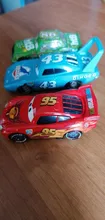 Disney Pixar-Juguetes de los personajes de Cars para niños, coches de juguetes de Cars 2 3, Lightning McQueen, Mater Jackson, Storm Ramirez, 1:55, vehículo fundido a presión, juguete de metal de aleación para chicos