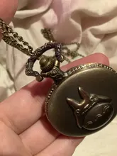 Reloj De bolsillo De Totoro animado para niños, cadena De reloj De bolsillo Retro De cuarzo, colgante, regalo