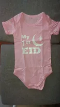 No puedo mantener la calma es mi primer EID recién nacido bebé bodys de manga corta mi primer Eid niñas mono de Onesies envío de la gota