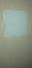 Wall-Lamp Light-Switch Glass-Panel Crystal 1gang Single-Control UBARO White Standard