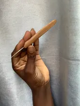 Agujas de ganchillo para cabello trenzado Jumbo y trenzas de ganchillo, 1 unidad, 15Cm, Color rosa y limón, de plástico para tejer