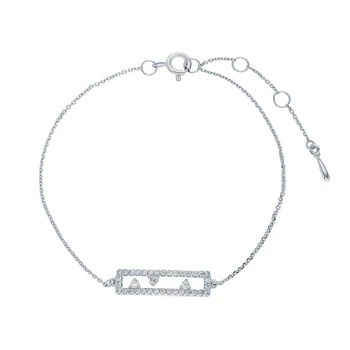 

Silver Bracelet with cubic zirconia sunlight sample 925