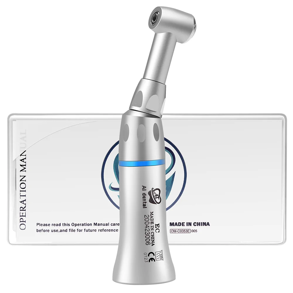 

E-type Dental Slow Low Speed Handpiece 1:1 Contra Angle Push Button CA Burs Polishing Drill AI-FPB-EC