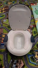 Portátil niños olla de baño de bebé plegable orinal asiento de entrenamiento niños niñas con cojín suave Bebe baño asiento de entrenamiento para el baño