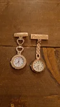 Broche personalizado grabado con tu nombre, broche de Doctor, cristal de circonita, Strass, oro rosa, corazón, Fob, reloj de enfermera