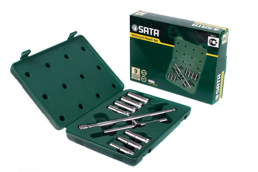 Набор инструментов Sata 3/8" 9 предметов, S09511