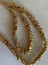 Cuentas chapadas en oro KC, material de cuentas hechas a mano, DIY, pulsera, pendientes, 1 Uds.