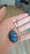 Colgante de labradorita Natural de 100%, forma de hoja pulida con piedra Original, energía curativa, aumenta el encanto, joyería Unisex