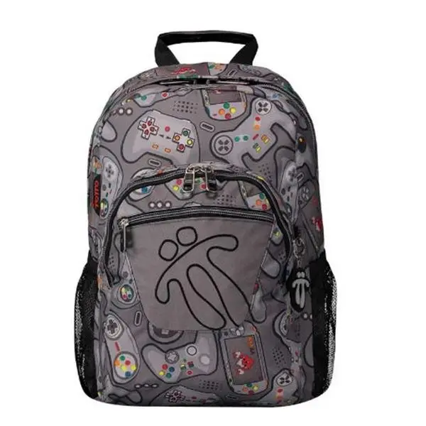Школьный игровой мешок Totto Acuareles серый(44X35x14 см