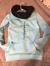 Hoodies Sweatshirts Pullovers Long-Sleeve Warm Christmas Autumn Winter Faith Women Casual