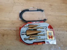 3 Drill-Bit-Set Saw-Tool Hole-Cutter Wood-Cone Step Metal Hss Steel Titanium 6 6