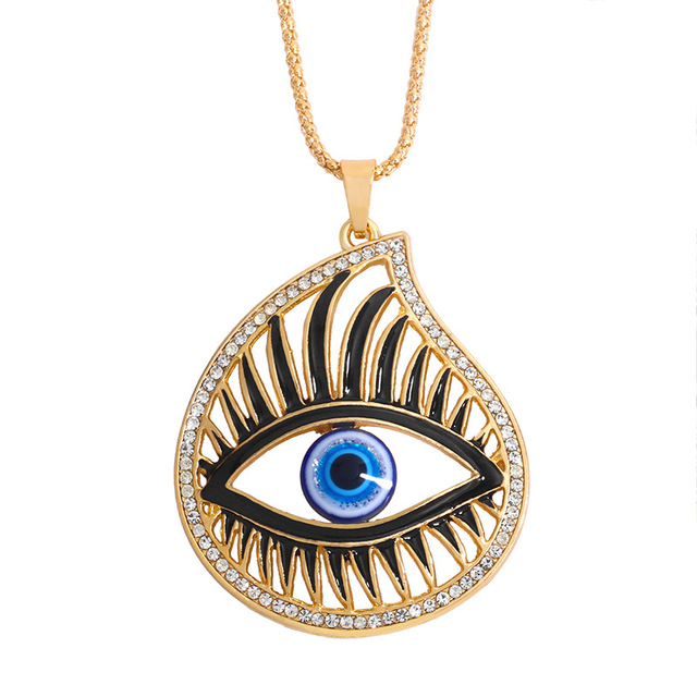 Turkish Evil Eye Pendant Choker Necklace Lucky Blue Evil Eyes Clavicle Chain Necklace Party Jewelry For Women Girls Gift