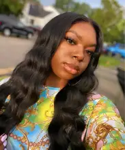 Peluca de onda de encaje Frontal para mujer, cuerpo 13x4, cabello humano Remy peruano, prearrancado con pelo de bebé, peluca de cabello humano con encaje Frontal 150%