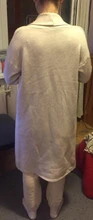 Cárdigan de punto largo y grueso para mujer, suéter de manga larga, cárdigan informal, ropa de calle, suéter de punto abierto, Invierno