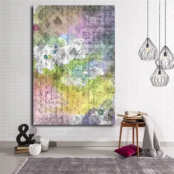 

With mixed Pattern Canvas Table
