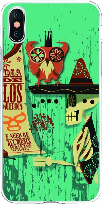 Силиконовый ТПУ чехол для рисования SW0077 Dia De Los Muertos Sony XA1 Plus | Мобильные телефоны и