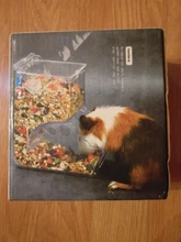 Hamster Rabbit Food Dispenser Feeder Plastic Clear Automatic Pet Feeder For Hamster Guinea