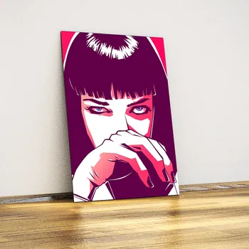 

Uma Thurman-Think the illustration-Metal Poster