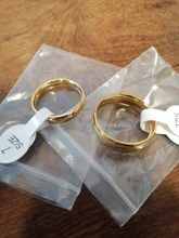 Anillo de compromiso dorado de lujo para pareja, joyería fina de estilo Simple a la moda, regalo de aniversario para hombre y mujer