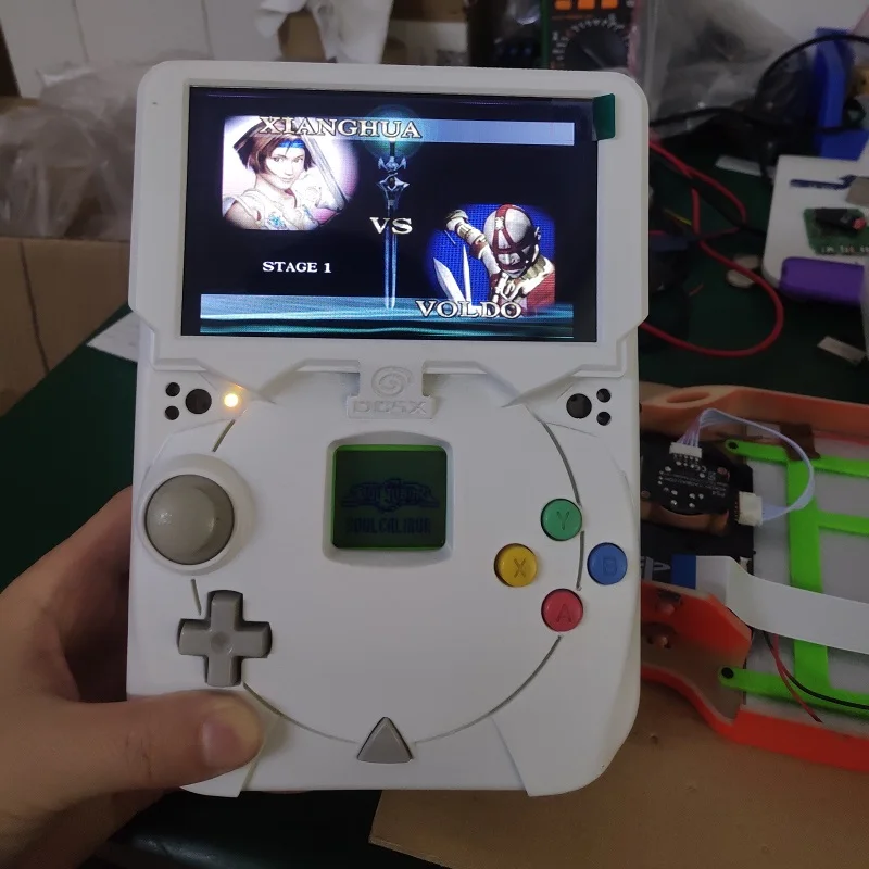 懐かしいDreamcastほぼフルセット Dreamcastポータブル-4.3インチ16:9ディスプレイDCマザーボード