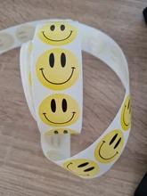 Pegatinas de coche para ordenador portátil, pegatina de retrato de cara sonriente, juguetes para niños, recompensa, pegatinas motivacionales para profesores, 500 Uds. Por rollo