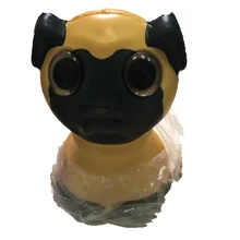 Антистрессовая игрушка сквиши Бульдог мягкий гибкий(Желтый