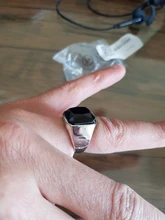 Anillo cuadrado de resina negra para hombre y mujer, joyería de dedo plateado, anillos Vintage de moda para parejas, anillos de boda para mujer