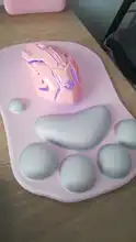 Ratón inalámbrico para Gaming, periférico ergonómico con 7 botones, 2400DPI, recargable, silencioso, con retroiluminación para PC y portátil