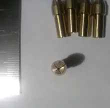 Caliente 11 unids/set latón portabrocas Collet Bits de 0,5-3,2mm 4,8mm mango tuerca de reemplazo para Dremel herramienta rotativa