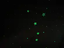 Pegatinas de pared brillantes en la oscuridad, 435 Uds., punto de estrella de Luna luminosa, pegatinas de pared fluorescente, decoración ambiental