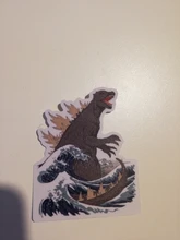 Calcomanías coche en vinilo Pegatinas para portátil Pegatinas protector impermeable película Godzillas lápiz Matt lanzador Tabla de Skate de nevera equipaje decorar