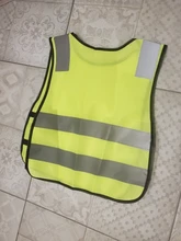 Chaleco infantil de seguridad Hi Vis gris tiras reflectantes ropas de tráfico