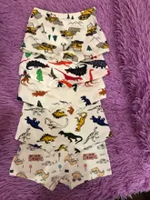 Ropa interior de algodón para bebés, pantalones cortos de dibujos animados de dinosaurios, para niños pequeños, 5 uds.