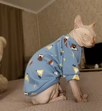 Cartoon Cat Hoodie Sweater Autumn Winter Pet Cat Clothes for Cats Katten Kedi Pullovers