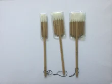 Pincel plano de pelo de cabra, mango de bambú, suministros de arte, acuarela, artista, alta calidad, 1 unidad, 2660