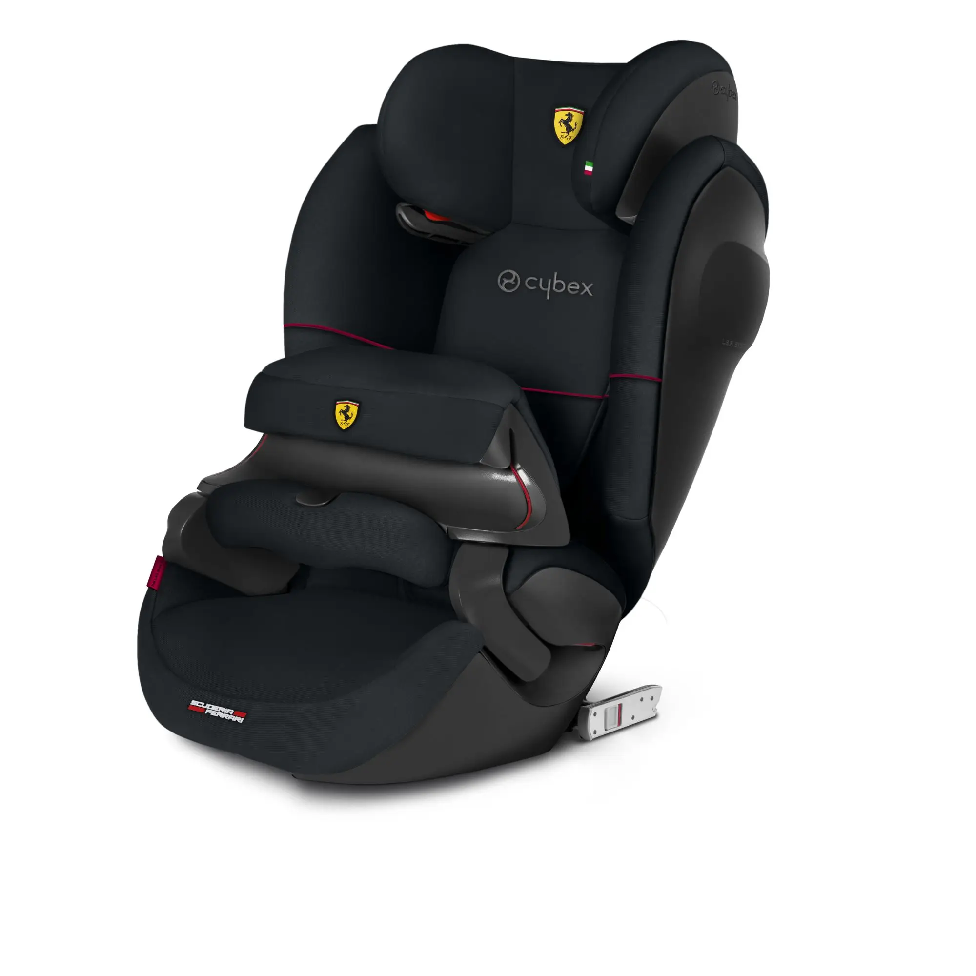 Детское автокресло Cybex Pallas M-Fix SL Ferrari, Гр 1/2/3, 9- 36 кг, с 9 месяцев до 12 лет - Цвет: Черный