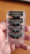 Cuchillas de afeitar para hombre, afeitado de cara, alta calidad, cuchillas afiladas estándar para Mache 3, 4 unids/lote