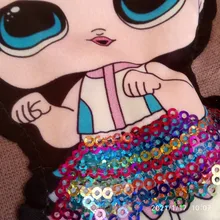 LOL surprise-pegatinas de ropa de muñecas para niñas, parche decorativo bordado para fiesta de cumpleaños