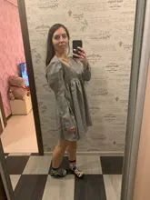 Plaid Dress Puff-Sleeve Square Collar Bclout Black White Sexy Vintage Autumn Casual Woman