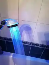 Light Shower-Head Temperature-Sensor WATER-SAVING-FILTER Bath-Fixture Zhangji SPA LED