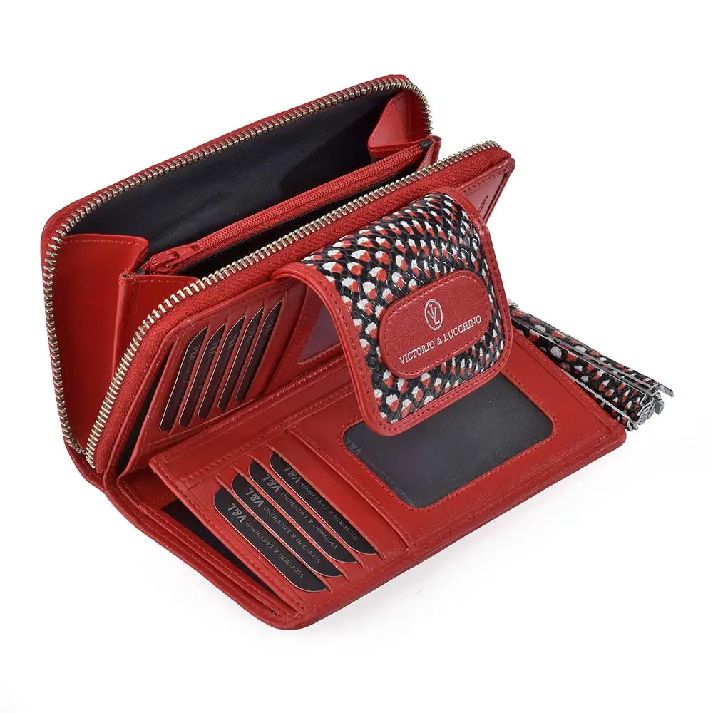 Monedero Billetero Piel Printed Serpiente y Lucchino 512| Monederos| - AliExpress