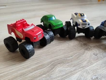 6 unids/set cuerpo máquinas juguetes ruso milagro Crusher camión vehículos figura de cuerpo juguetes para los niños regalos de cumpleaños