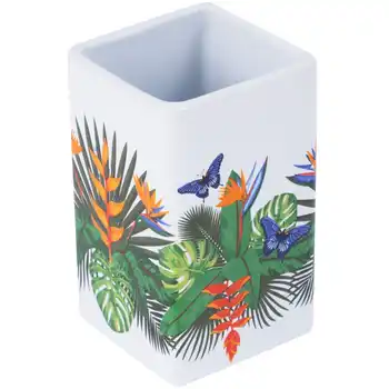 

Glass for toothbrushes "Tropics", ceramics