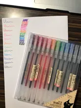 Juego de 12 Uds. De bolígrafos de Gel de 0,5mm para arte de escritura, bolígrafos de dibujo, fabricación de tarjetas de diario, pluma Natural Simple japonesa