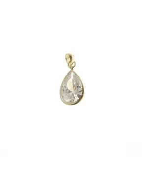 

Gold pendant with zirconia