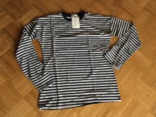 T-Shirts Female Long-Sleeve Black Vintage Korea-Style Red Stripe Ulzzang Harajuku Women