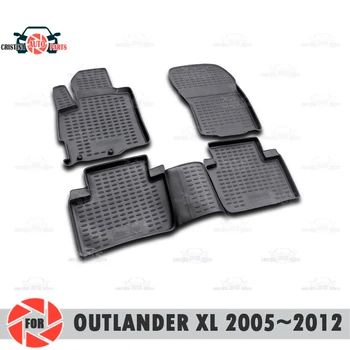 

Floor mats for Mitsubishi Outlander XL 2005~2012 rugs non slip polyurethane dirt protection interior car styling accessories
