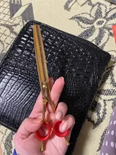 Fenice profesional JP440c 7 pulgadas de alta calidad para mascotas tijeras de peluquería canina curva adelgazamiento tijeras adelgazamiento de 25%